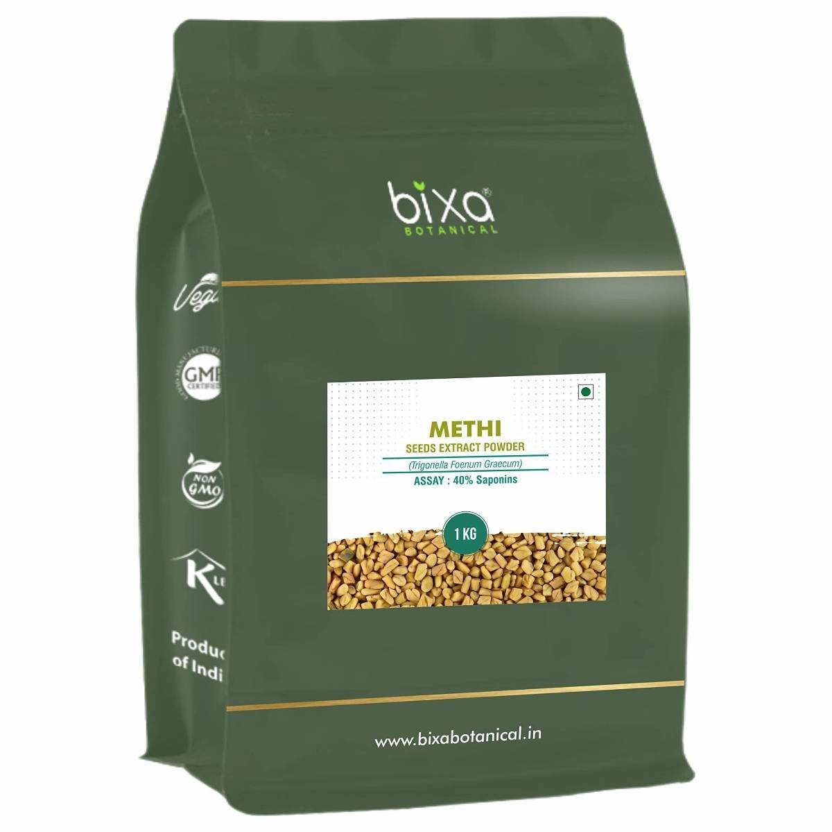 uk714A7h0HUZL-1-1.jpg Bixa Botanical Methi Powder/Fenugreek (Trigonella foenum-graecum) dry Extract Powder | 40% Saponins by Gravimetry - Fast UK Delivery - Image 1