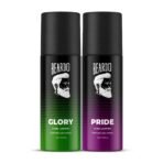 Beardo Glory & Pride Perfume Body Spray (Set of 2) Get compliments with Long lasting Fougere, Aromatic Deodorant Brand | Gift For Brother | Gift For Friends - Fast UK Delivery