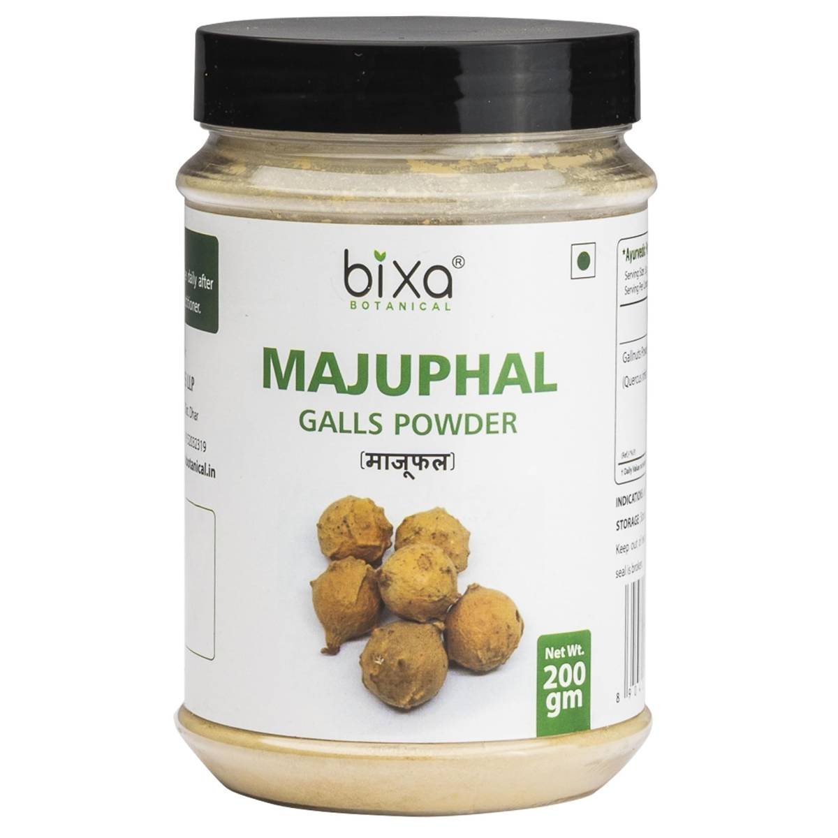uk714OP58AfL-1.jpg Bixa Botanical Majuphal Powder - 200 Gm (Quercus Infectoria/Masikkai/Oak Gall), Supports Blood Clotting, Wound Healing & Antioxidant Properties | Healthy Stomach Support - Image 1