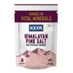 Keya Himalayan Pink Salt 1kg | Mineral rich Salt for Healthy Cooking | Sendha Namak for Healthy Life | Mineral Rich Salt | Low Sodium | Packed with 84 Minerals - Fast UK Delivery