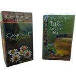 KORAKUNDAH Decaf Green Tea Dip Tea 25 g | KORAKUNDAH Tulsi Green Tea 25 Dip Bags | Pack of 2 | Total 50 g | India's Finest Chamraj Nilgiri Tea - Fast UK Delivery