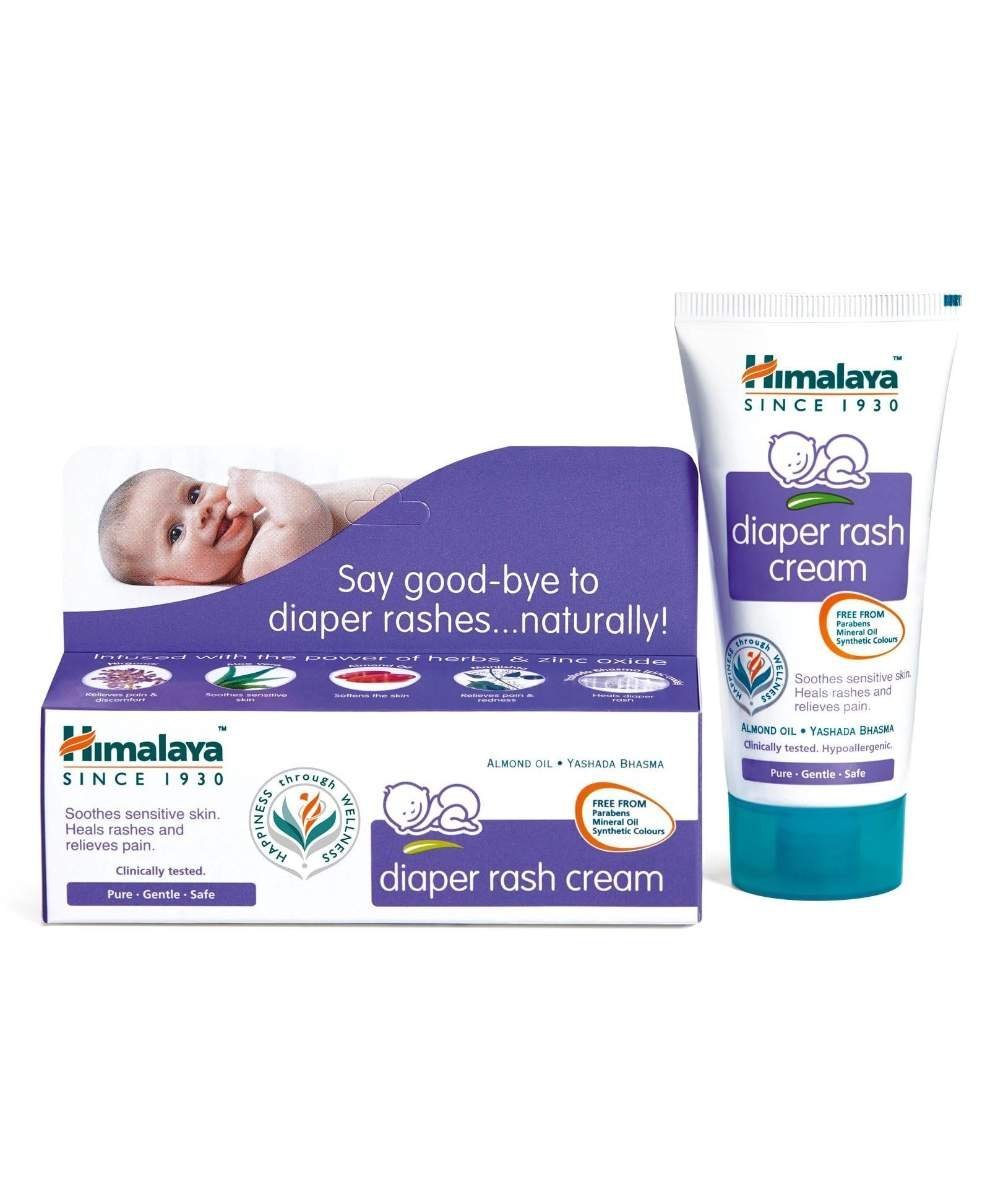 uk714r1xR3jML-1-1.jpg Himalaya Baby Diaper Rash Cream (100g) | Relieves Rashes, reduces Redness & Irritation | With Aloe Vera, Yashad Bhasma, Almond Oil - Fast UK Delivery - Image 1