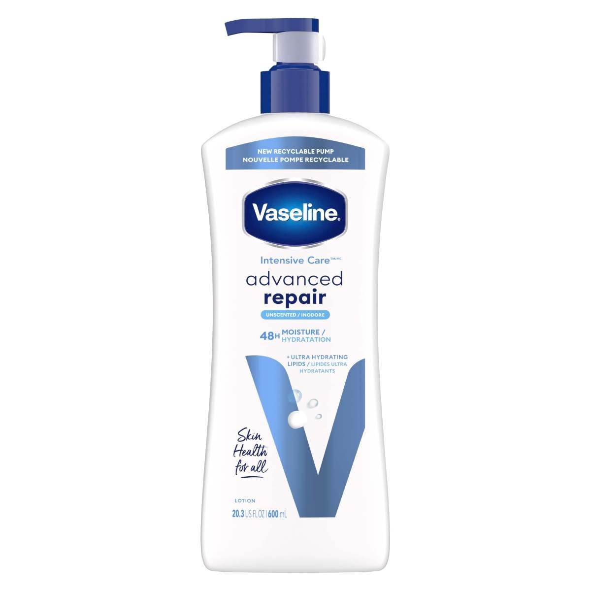 uk714v6XxsL-1.jpg Vaseline Intensive Care Lotion, Advanced Repair Fragrance Free 20.3 oz - Fast UK Delivery - Image 1