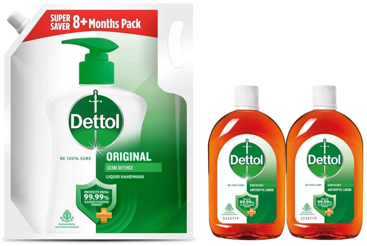 uk714ygSCu5L-1.jpg Dettol Antiseptic Disinfectant liquid for First aid, Surface Cleaning and Personal Hygiene & Liquid Handwash Refill - Original Germ Protection Hand Wash- 1500ml | Antibacterial Formula - Fast UK Delivery - Image 1