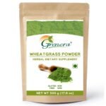 Grenera Wheatgrass Powder, 100% Whole-Leaf Wheat Grass Powder for Detox, Energy & Immunity Support, Green Superfood, 500 grams - Fast UK Delivery