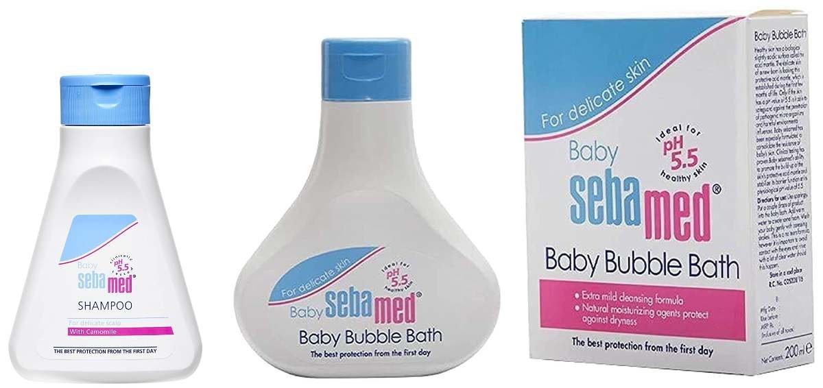 uk715Jxn4NJ1L-1-1.jpg Sebamed Baby (children) shampoo 150ml & Sebamed Baby Bubble Bath, 200ml - Fast UK Delivery - Image 1