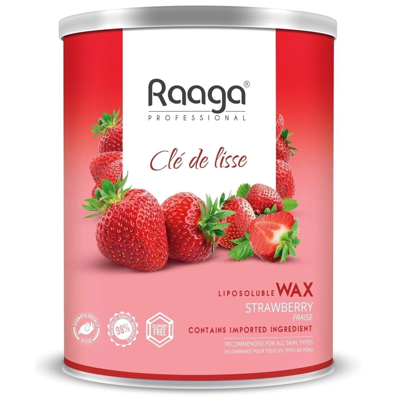 uk715milwnVSL-1-1.jpg Raaga Professional Liposoluble Body Wax | Strawberry (Contains Imported Ingredient) | Dermatologically Tested, Colophony Free | For All Skin Types (800 ml) - Fast UK Delivery - Image 1