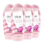 Olay Moisture Ribbons Plus 18 fl oz, Shea + Peony Blossom Body Wash, Pack of 4 (113239) - Fast UK Delivery