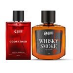 Beardo Godfather & Whisky Smoke Liquid Perfume For Men, 100Ml X 2| Eau De Parfum | Premium, Strong & Long Lasting Fragrance For Men'S | Ideal Gift For Men | Christmas gift for men | Gift For Friends | Gift for Men - Fast UK Delivery