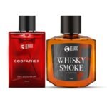 Beardo Godfather & Whisky Smoke Liquid Perfume For Men, 100Ml X 2| Eau De Parfum | Premium, Strong & Long Lasting Fragrance For Men'S | Ideal Gift For Men | Christmas gift for men | Gift For Friends | Gift for Men - Fast UK Delivery