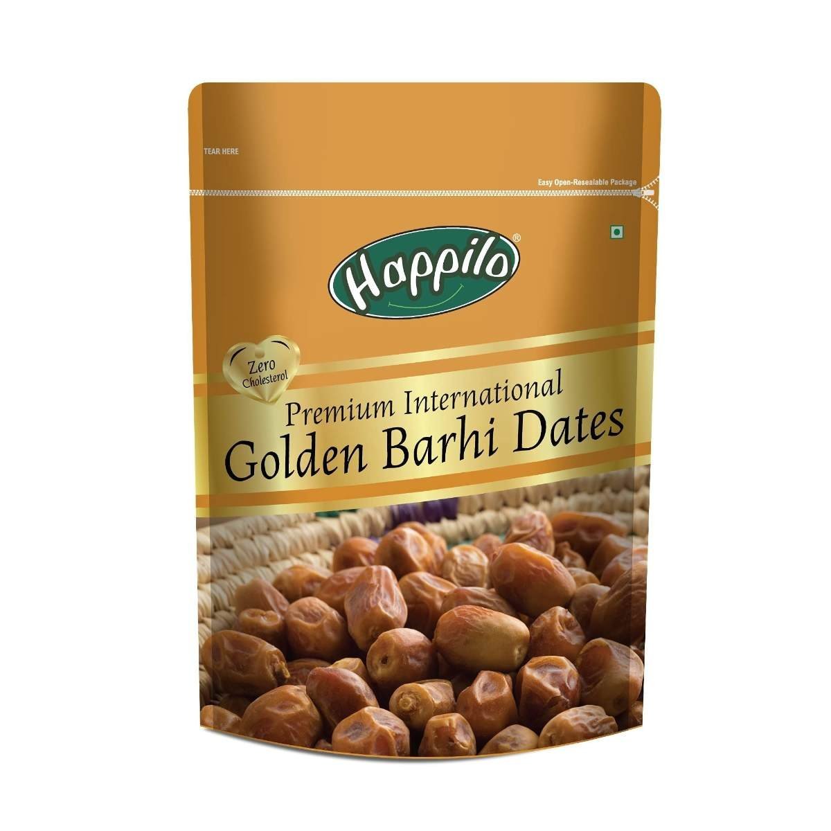 uk7160zP1OcsL-1-1.jpg Happilo Premium Golden Barhi Dates 500 g | 100% Naturally Dried | No Preservatives | Fresh & Soft Dates with Natural Sweetness | Gluten Free | Non GMO | Gourmet | Super Jumbo Khajoor | Fat Free Snack - Fast UK Delivery - Image 1