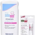 Sebamed Baby Powder, 200g & SebaMed SPF 30 Lip Defense Stick, 4.8g - Fast UK Delivery
