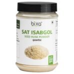 Bixa Botanical Sat Isabgol Powder (Plantago Ovata, Psyllium Husk) Daily Laxative Fibre, Natural Dietary Supplement, Maintains Gut (Intestinal) Motility and Eliminates Toxic Waste 7 Oz (200 g)