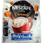 Nescafe 3 In 1 Caramel Latte Is A Premix Instant Coffee Mix That Combines Coffee, Creamer, And Sugar In A Single Serve 25Gram X 5 Sachet Medium Roast - Powder - Fast UK Delivery