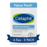 CETAPHIL Gentle Cleansing Bar , 4.5 oz Bar (Pack of 3) , Nourishing Cleansing Bar For Dry, Sensitive Skin , Non-Comedogenic , Non-Irritating for Sensitive Skin , Dermatologist Recommended Brand - Fast UK Delivery