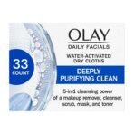 Olay 4-In-1 Daily Facial Cloths, Combination/Oily Skin 33 Count - Fast UK Delivery