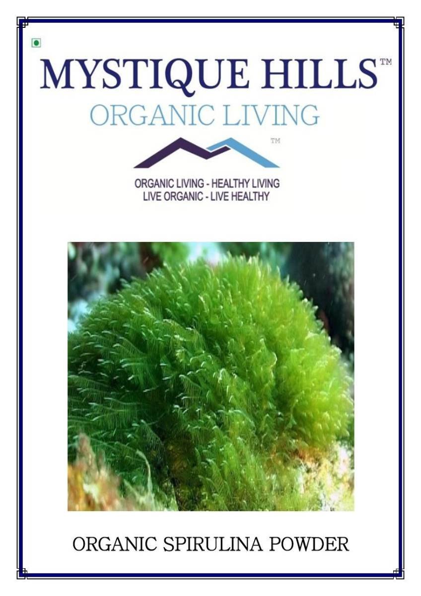 uk7171t811hsL-1.jpg Mystique Hills Organic Sun Dried spirulina Powder 250 g - Image 1