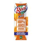 DABUR Real Activ 100% Orange Fruit Juice - 1L|No Added Sugars & Preservatives|Rich In Vitamin C|Goodness Of Best Oranges|Tasty, Refreshing & Energizing - Fast UK Delivery