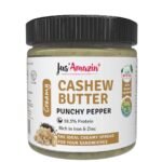 Jus' Amazin Creamy Cashew Butter Punchy Pepper (200g) | 18% Protein | Plant-Based Nutrition | Zero Chemicals | Vegan | Dairy-Free | 100% Natural - Fast UK Delivery