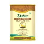 Dabur Cold Pressed Mustard Oil -3L | Healthy Cooking Oil | Goodness of Omega 3 & 6 | Perfect blend of Health, Taste & Aroma - Fast UK Delivery