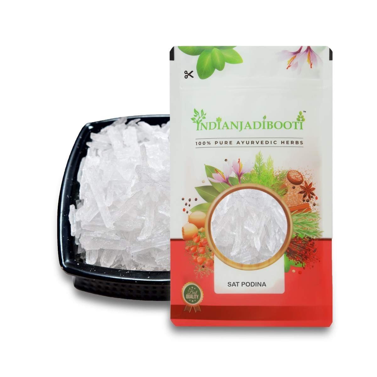 uk717dhjJ784L-1-1.jpg IndianJadiBooti Sat Podina - Sat Pudina - Menthol - Peppermint, 100 Grams - Image 1