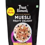 True Elements Fruity Nutty Delight Muesli 700g - 100% Wholegrain | Made with 17% Millets | Rich in Fibre & Protein | Breakfast Cereal | Diet Food - Fast UK Delivery