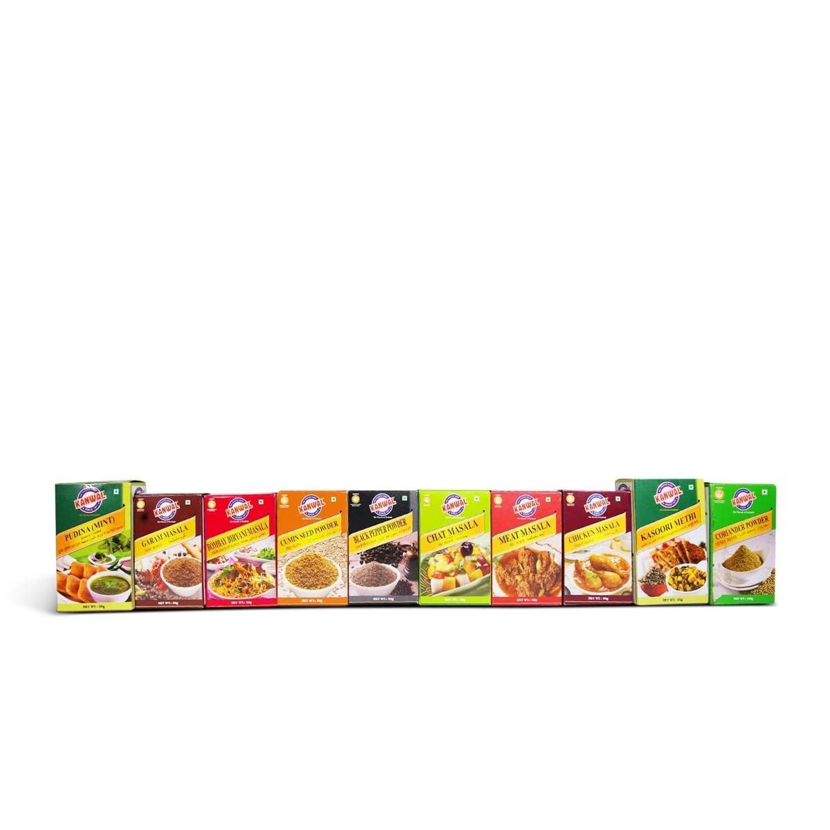uk717qQexcr1L-1-1.jpg Kanwal blend spices Pudina mint garam masala Bomabay biryani Cumin Seeds Powder Black peper Chat masala Meat masala chiken masala Kasoori methi corinder - Fast UK Delivery - Image 1