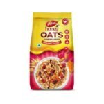 Dabur Honey Oats Cranberries & Almonds with Organic Honey - 500g | Ready to Eat | Helps Reduce Cholesterol | No Artificial Preservatives, Flavours & Colors - Fast UK Delivery