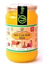 Yugmantra Organic Foods 100% Pure Natural Desi Rathi Cow Ghee - Prepared from A2 Milk Bilona Method-Immunity Superfood (650 ml Glass Bottle) - Fast UK Delivery - Image 5