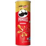 Kellogg's Pringles Potato Chips Original Flavour, 107 grams | Snack Food - Fast UK Delivery