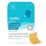 Wellbeing Nutrition Melts instant Throat Relief with 100% Natural Tulsi, Manuka Honey, Clove, Licorice, Curcumin, Ginger, Mint for Cough, Sore Throat, Irritation and Pain Relief (30 Oral Strips)