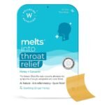 Wellbeing Nutrition Melts instant Throat Relief with 100% Natural Tulsi, Manuka Honey, Clove, Licorice, Curcumin, Ginger, Mint for Cough, Sore Throat, Irritation and Pain Relief (30 Oral Strips)