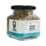 Shunya India Stress Relief Herbal Infusion Tea 45g - Helps to Boosts Memory & Focus, Anxiety & Stress, Helps with Sleep, Caffeine-Free - Fast UK Delivery