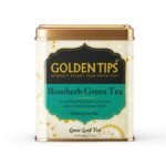 Golden Tips Healthy/Natural and Organic Loose Leaves Roseherb Green Tea Tin Can (100 Gram, 50 cups) - Fast UK Delivery