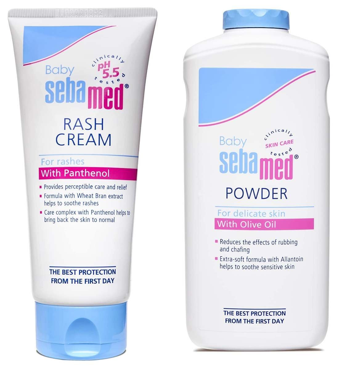 uk718SXXFSwIL-1-1.jpg Sebamed Baby Rash Cream, 100ml & Baby Powder, 200g Combo - Fast UK Delivery - Image 1