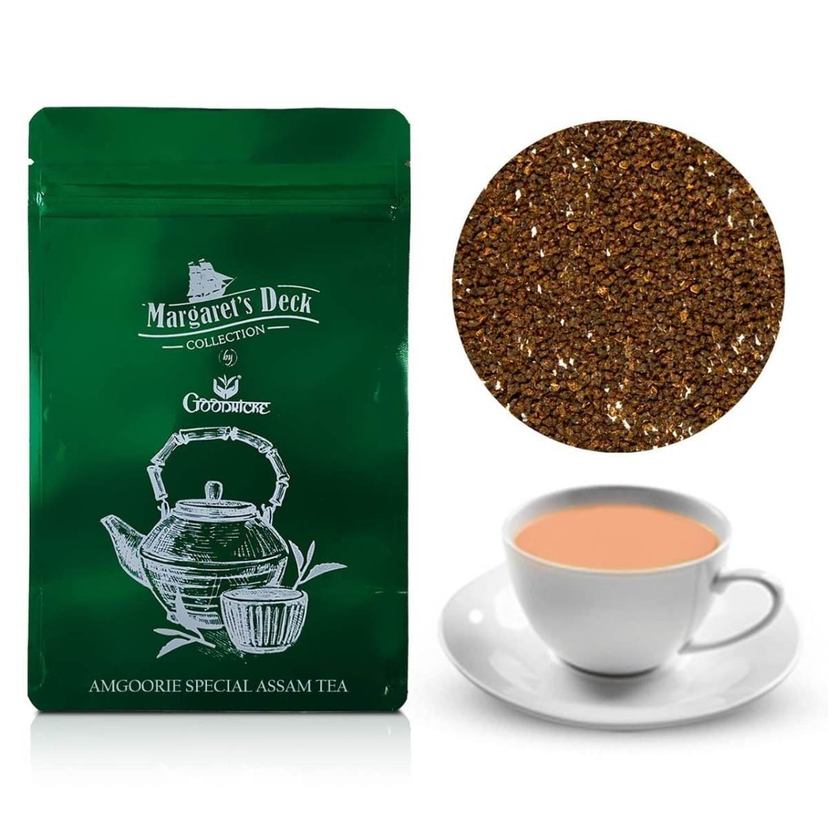 uk718eLLhV-xL-1.jpg GOODRICKE Amgoorie Special Assam Black Tea - 250 gm | 100% Pure & Natural Loose Leaves | Richer Taste & Strong Flavour | Irresistible Aroma | Single Estate - Fast UK Delivery - Image 1