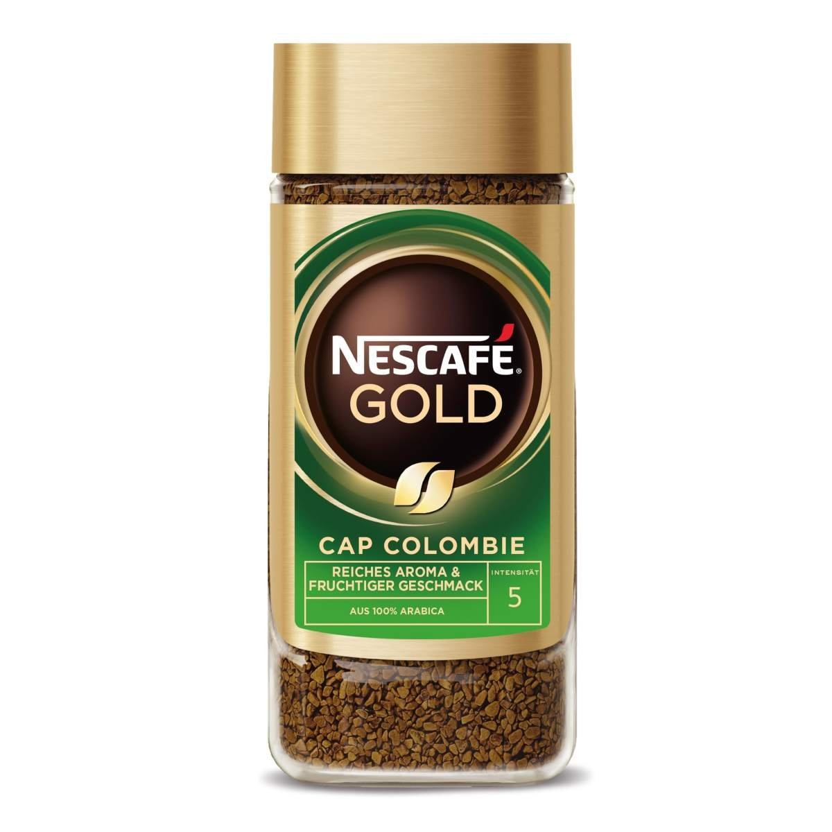 uk718kcQYgXaL-1.jpg Nescafe Gold Instant Coffee Cap Colombia 200 Gm - Powder, Glass Bottle - Fast UK Delivery - Image 1