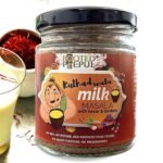 Rooted Peepul Kulhadwala Masale Milk Masala Powder Enriched with Dry Fruits and Kesar | No Added Sugar | Doodh Masala (Pack of 1, 75 Gram) - Fast UK Delivery
