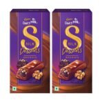 Cadbury Dairy Milk Silk Desserts Walnut Brownie Chocolate Bar, 140 g (Pack of 2) - Fast UK Delivery
