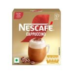 NESCAFE Gold Cappuccino | Frothy Delicious Coffee | Instant Coffee Premix Powder Just add hot water | 125g (5 sachets*25g) - Fast UK Delivery