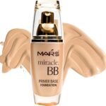 MARS Light Weight Bb Primer Base Matte Full Coverage Foundation Cream For Normal Skin(Ivory-101, 60 Ml), Pack Of 1 - Fast UK Delivery