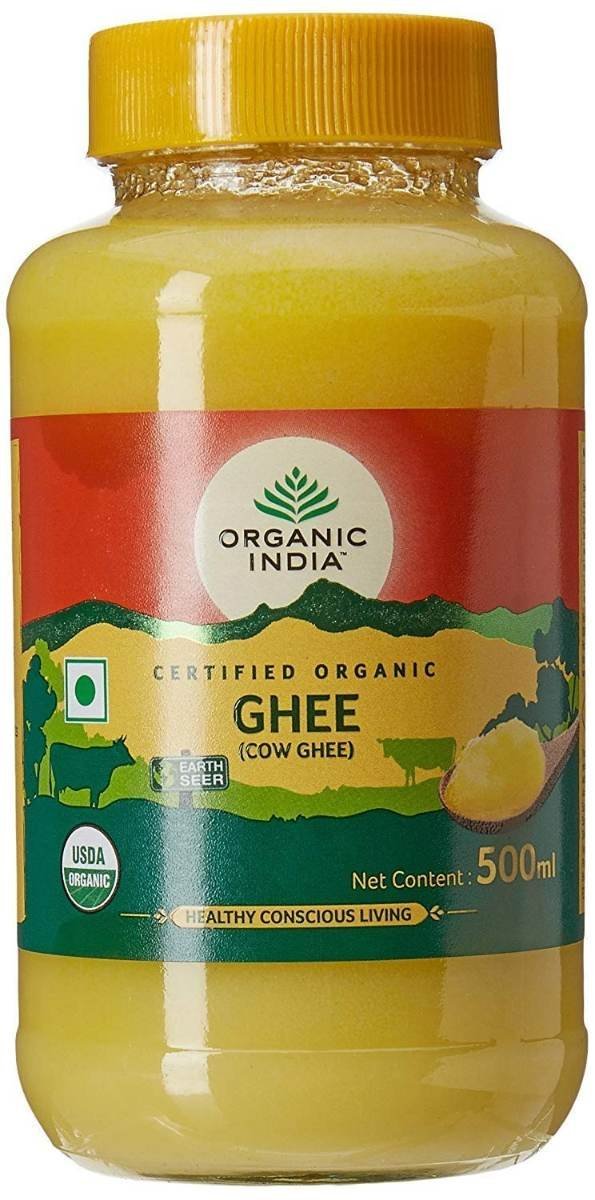 uk719y0bVDF9L.jpg Organic India Cow Ghee (454.65 g) - (Pack of 2) - Fast UK Delivery - Image 1