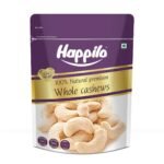 Happilo 100% Natural Premium Whole Cashews 500 g Value Pack | Whole Crunchy Cashew | Premium Kaju nuts | Nutritious & Delicious | Gluten Free & Plant based Protein - Fast UK Delivery