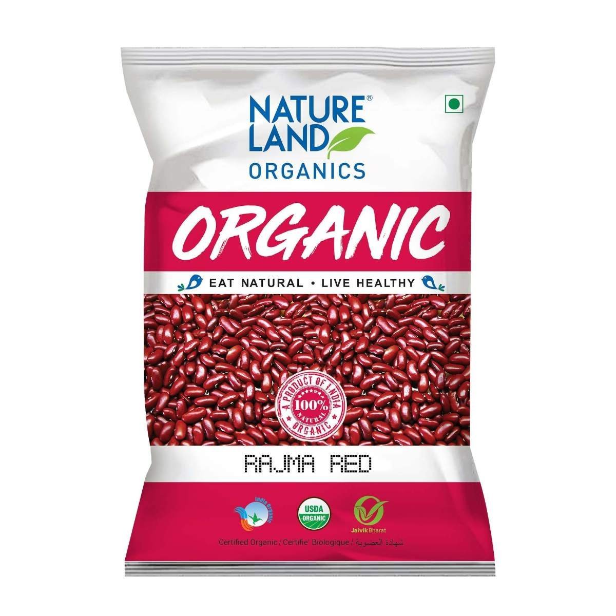 uk71A2TalVDoL-1.jpg Natureland Organics Rajma Red 500 Gm - Organic Healthy Rajma - Fast UK Delivery - Image 1