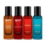 Beardo Him & Her Perfume Giftset 20ml x 4 | Whisky Smoke, GodFather, Marina Bae & Smoking Hot | Long Lasting Spicy Eau De Parfum | Gift For Couple, Men Women - Fast UK Delivery