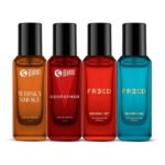 Beardo Him & Her Perfume Giftset 20ml x 4 | Whisky Smoke, GodFather, Marina Bae & Smoking Hot | Long Lasting Spicy Eau De Parfum | Gift For Couple, Men Women - Fast UK Delivery