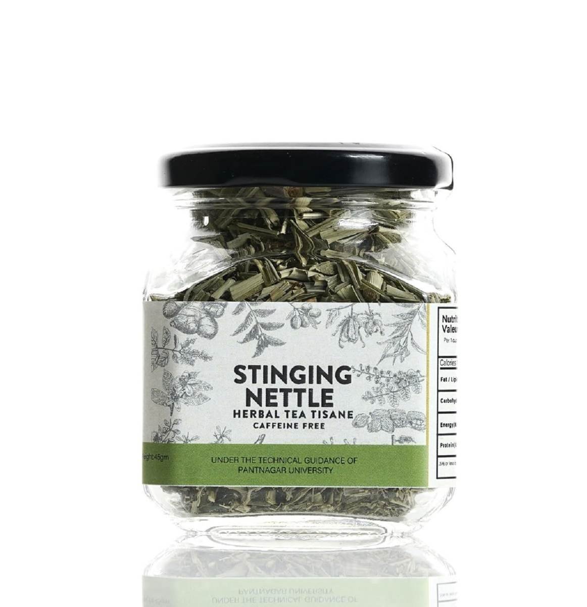 uk71AW2l2PuAL-1.jpg Shunya India Stinging Nettle Herbal Infusion (45 g) - Herbal Infusion Nettle Leaf Tea Tisane Helps with Kidney Wellness, Helps to Reduce Joint Pain, Caffeine Free - Fast UK Delivery - Image 1