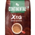 Continental Coffee Xtra Instant Coffee Powder | 200g Coffee Pouch | 70% Coffee 30% Chicory | South Blend Instant Coffee | Medium Roast | Premium Blend of Arabica & Robusta | Rich Aromatic Coffee - Fast UK Delivery