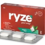 RYZE Frosty Mint Nicotine Gum 2 gm | Pocket-Friendly Pack of 20 (60 gums) | Freedom from Smoking & Tobacco | Easy on Throat | WHO & FDA Approved | Sugar Free | Teeth Whitening