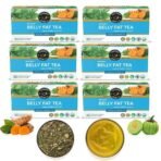 TEACURRY Belly Fat Tea (6 Months Pack | 180 Tea Bags) - Helps With Belly Fat, Water Weight, Bloating, 50 grams - Fast UK Delivery